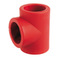 T-piece Series: Red pipe PP-RS Plastic welded sleeve